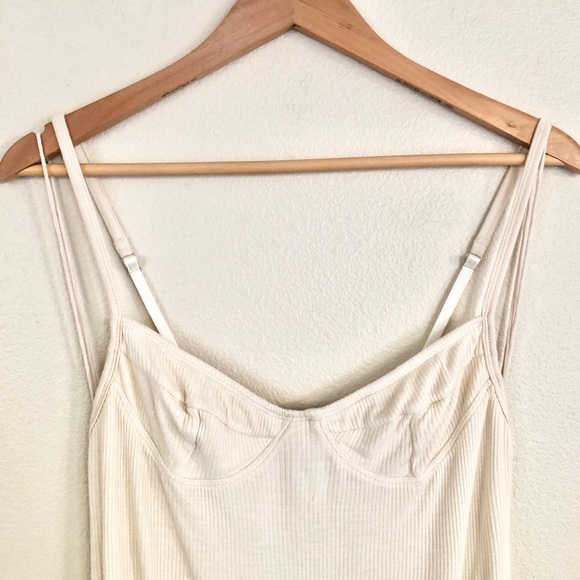 {Indah} Little Lies Bustier Ribbed Midi Slip Dress - Picture 4 of 8